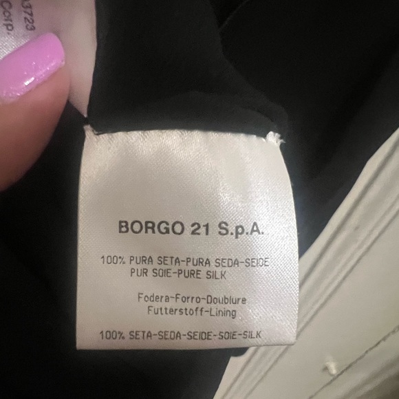 Giorgio Armani 100% black silk dress size 50 - Picture 6 of 6